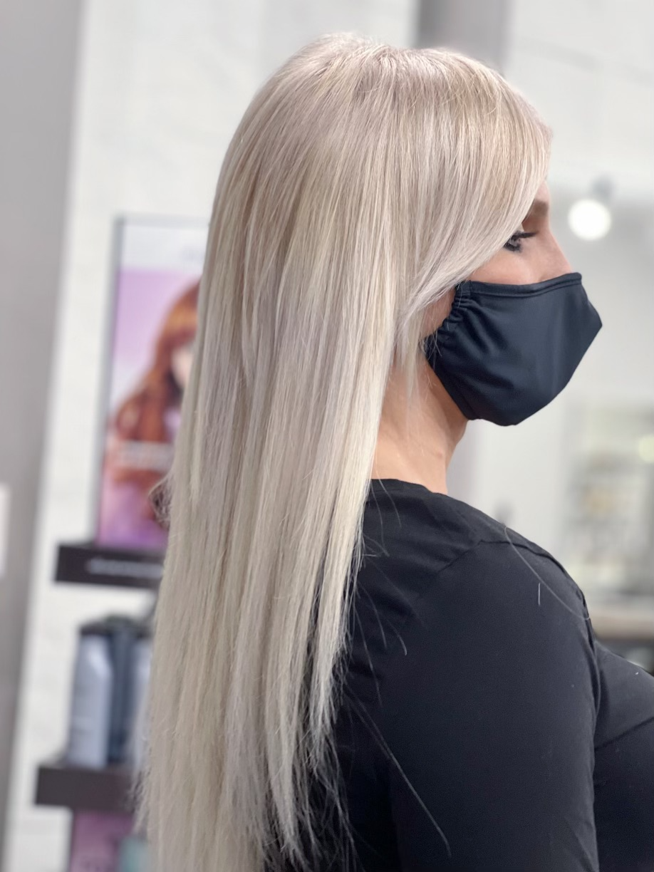 Hair Color Correction and tape in hair extensions In Philadelphia