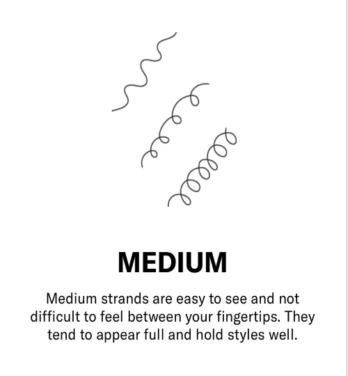 medium hair texture